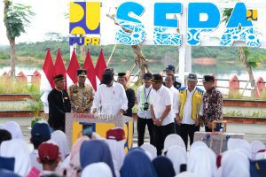 Penuhi Kebutuhan Air Baku IKN Nusantara, Presiden Jokowi Resmikan Bendungan Sepaku Semoi