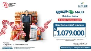 Kebut Transaksi Digital Sambut HUT RI, bank bjb Luncurkan Program Program Agen bjb BiSA! MAJU (Maksimal Jualan)