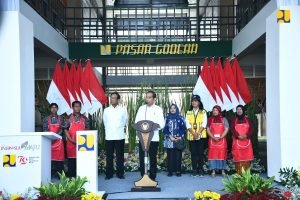 Pasar Godean Diresmikan, Presiden Jokowi: Dijaga Kebersihannya dan Layani Pembeli dengan Baik