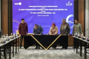 Bank bjb Tandatagani MoU  Pemanfaatan Produk dan Jasa Layanan Perbankan dan Keuangan dengan MNC Kapital