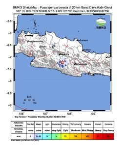 Garut Diguncang Gempa M 5.0 !