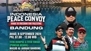 Konvoi Kendaraan Aksi Bela Palestina Digelar di Kota Bandung