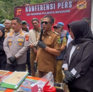 Polresta Bandung Bongkar Tambang Ilegal di Cibodas, Negara Rugi Rp 1 Triliun