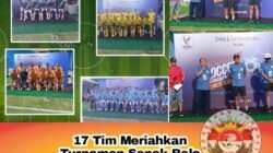 17 Tim Meriahkan Turnamen Sepak Bola HUT Ke-2 Senayan Old Star (SOS) di Ciledug