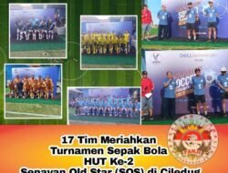 17 Tim Meriahkan Turnamen Sepak Bola HUT Ke-2 Senayan Old Star (SOS) di Ciledug