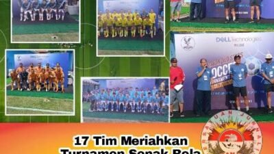 17 Tim Meriahkan Turnamen Sepak Bola HUT Ke-2 Senayan Old Star (SOS) di Ciledug