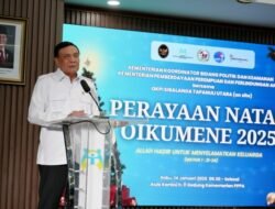 Rayakan Natal Bersama Warga Tapanuli Utara, Menko Polkam Tegaskan Negara Hadir dan Peduli