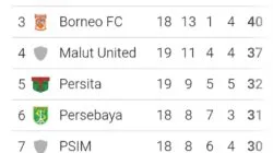 Peta Juara Mulai Terbuka: Persib Terdepan, Persija Mengintai, Borneo FC Siap Menyalip