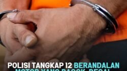 12 Anggota Geng Motor Ditangkap Usai Bacok Pengendara di Perbatasan Cimahi-Bandung
