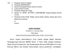 Cimahi Gelar Simulasi Evakuasi Serentak 26 April dalam Peringatan HKB 2026