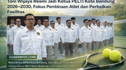 Toni Wijaya Resmi Jadi Ketua PELTI Kota Bandung 2026–2030, Fokus Pembinaan Atlet dan Perbaikan Fasilitas