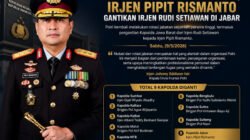Polri Mutasi 9 Kapolda, Irjen Pipit Rismanto Gantikan Irjen Rudi Setiawan di Jabar