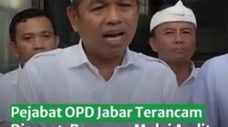 Anggaran Dibekukan, Pemprov Jabar Ultimatum 12 OPD Benahi Kinerja 30 Hari