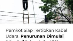 Bandung Mulai Turunkan Kabel Udara Ke Bawah Tanah