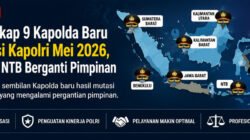 Daftar Lengkap 9 Kapolda Baru Hasil Mutasi Kapolri Mei 2026, Jabar hingga Sulteng Berganti Pimpinan