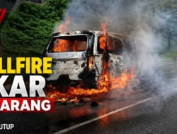 Viral! Toyota Vellfire Rp2 Miliar Terbakar di Tol Cipularang
