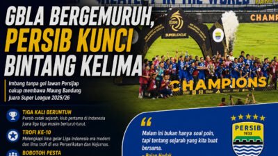 GBLA Bergemuruh, Persib Kunci Bintang Kelima