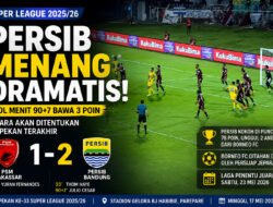 Dramatis! Gol Menit 90+7 Bawa Persib Tekuk PSM