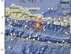 Gempa Magnitudo 5,1 Guncang Jember Sore Ini