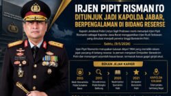 Irjen Pipit Rismanto Ditunjuk Jadi Kapolda Jabar, Berpengalaman di Bidang Reserse