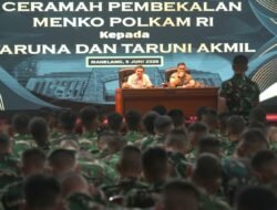 Menko Polkam Ingatkan Taruna Akmil: Kekompakan dan Literasi Jadi Kunci Pemimpin TNI Masa Depan