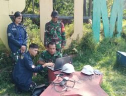 Satgas 1 Cisanti Citarum Harum bersama Tim UNHAN Maping Sungai Citarum dengan Terbangkan Drone