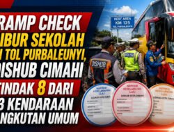 Ramp Check Libur Sekolah di Tol Purbaleunyi, Dishub Cimahi Tindak 8 dari 13 Kendaraan Angkutan Umum