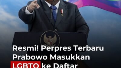 Resmi, Perpres Prabowo Masukkan Isu LGBTQ ke Daftar Ancaman Ketahanan Negara 2025-2029
