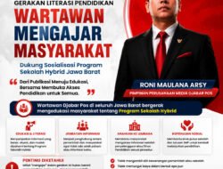 Roni Maulana Arsy Luncurkan Gerakan Wartawan Mengajar Masyarakat, Ajak Wartawan Djabar Pos Sosialisasikan Sekolah Hybrid