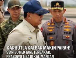 Presiden Prabowo Turun Langsung! 38 Ribu Hektar Kalbar Terbakar