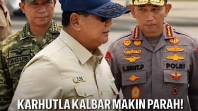 Presiden Prabowo Turun Langsung! 38 Ribu Hektar Kalbar Terbakar