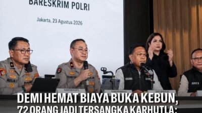 Demi Hemat Biaya Buka Kebun, 72 Orang Jadi Tersangka Karhutla