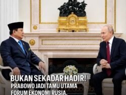 Prabowo jadi Tamu Utama Forum Ekonomi Rusia, Bertemu Putin di Vladivostok