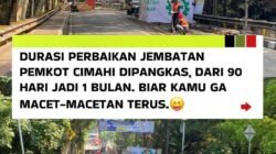 Pemkot Cimahi Kejar Waktu, Perbaikan Jembatan Pemkot Dipercepat Jadi 1 Bulan 