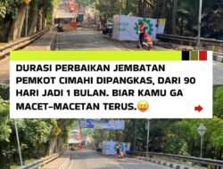 Pemkot Cimahi Kejar Waktu, Perbaikan Jembatan Pemkot Dipercepat Jadi 1 Bulan 