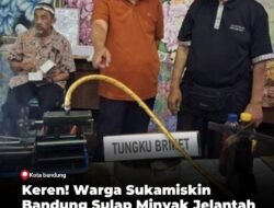 Warga Sukamiskin Bandung Sulap Minyak Jelantah Jadi Listrik