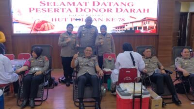 Setetes Darah Untuk  Kemanusiaan,   Polwan Polda Jabar Gelar Donor Darah Dalam Rangka HUT Polwan ke-78