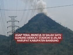 Asap Tebal Muncul Didekat Stadion Si Jalak Harupat Bandung  