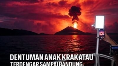Dentuman Anak Krakatau Terdengar Sampai Bandung, Ini Penjelasan Ilmiahnya 