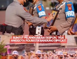 3 Personel  Polresta Bandung Diberhentikan Tidak Dengan Hormat
