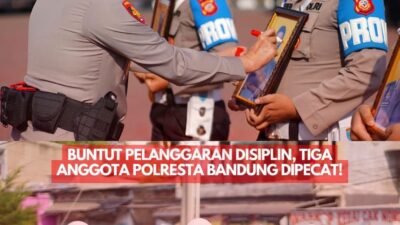 3 Personel  Polresta Bandung Diberhentikan Tidak Dengan Hormat