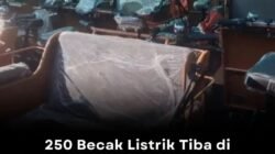 250 Unit Becak Listrik Tiba di Garut, Tunggu Penyerahan Ke Pengayuh