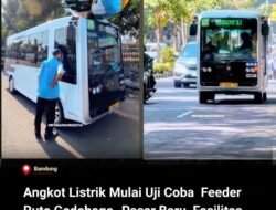 Angkot Listrik Bandung Mulai Uji Coba! Tarif Rp4.900 Adem Pakai AC 