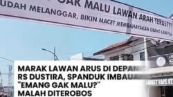 Spanduk “Emang Gak Malu?” Diterobos, Lawan Arus Depan RS Dustira Masih Marak 