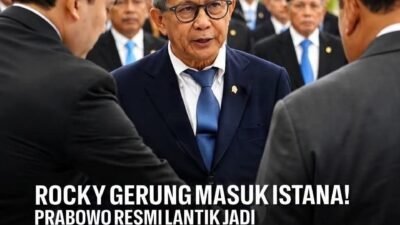 GEGER! Rocky Gerung Resmi Masuk Istana Dilantik Jadi Wantimpres Prabowo